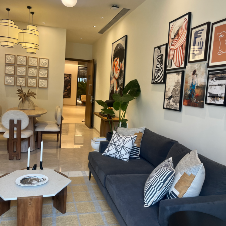 Living Room, hiranandani-estate-rodas-enclave 3 Bedroom 1300 Sq.Ft. Apartment In Hiranandani Estate Thane 7965283