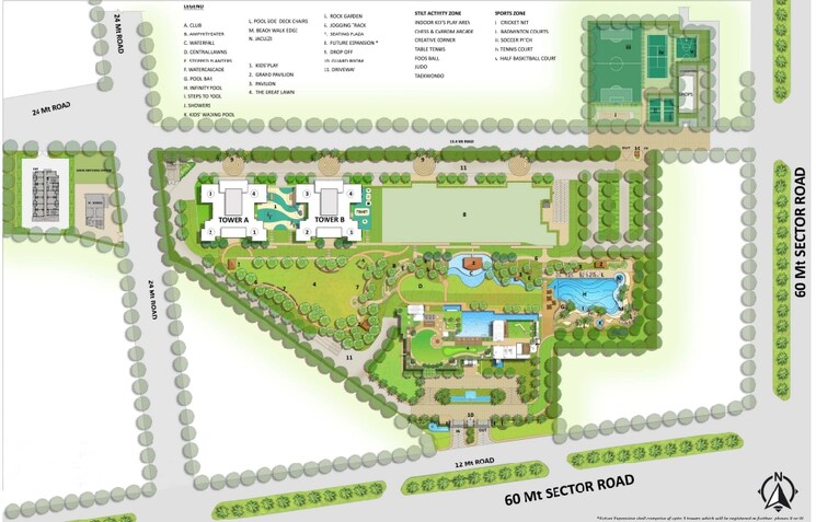 Master Plan, puri-the-aravallis 3 Bedroom 2250 Sq.Ft. Apartment In Sector 61 Gurgaon 7965394