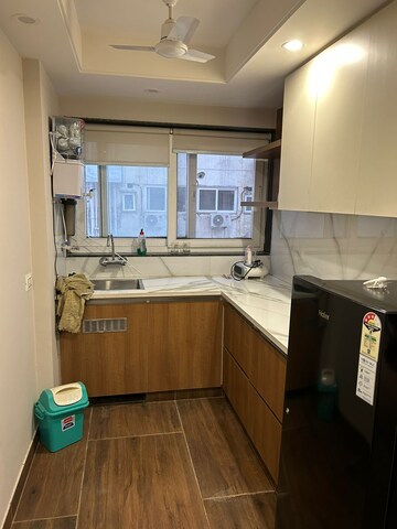 Kitchen in 1 RK Apartment at DLF One Midtown, Moti Nagar – for Rent