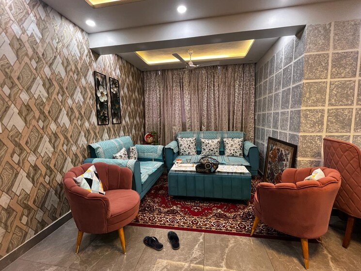Living Room, charms-castle 3 Bedroom 1450 Sq.Ft. Apartment In Raj Nagar Extension Ghaziabad 7965990
