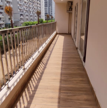 Balcony in 4 BHK Apartment at Uninav Utopia, Bhuapur – for Sale