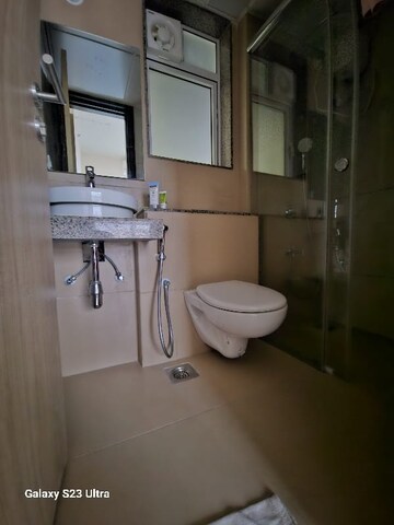 Bathroom in 1 BHK Apartment at LnT Veridian, Powai – for Rent
