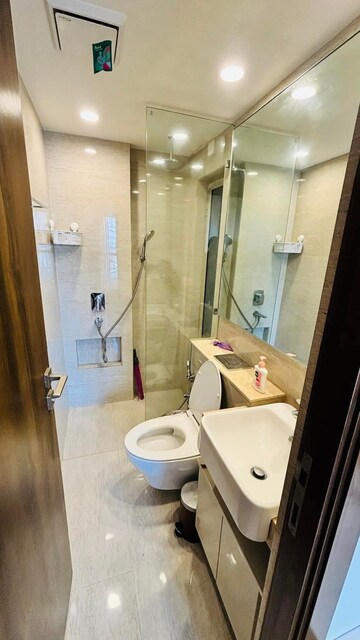 Bathroom in 1 BHK Apartment at Hiranandani Regent Hill, Powai – for Rent