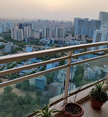 Balcony in 3 BHK Apartment at DLF Park Place, Sector 54 – for Rent