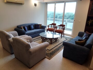 Living Room in 3 BHK Apartment at DLF Park Place, Sector 54 – for Rent