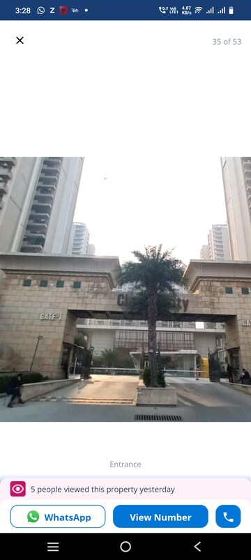 3 BHK Apartment – Exterior View View at ABA Cleo County, Sector 121 - for Rent