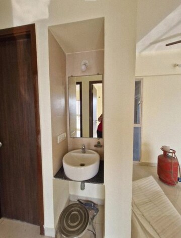 Bathroom in 2 BHK Apartment at Vijay Orovia, Ghodbunder Road – for Rent