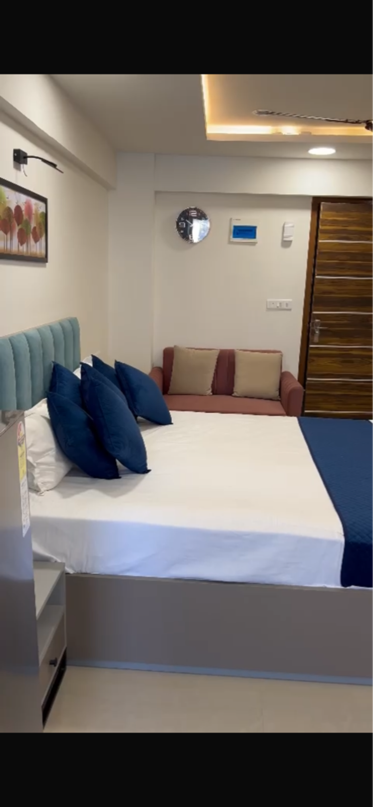 Bedroom, okay-plus-solitaire-suites Studio 403 Sq.Ft. Apartment In Jeerota Jaipur 7967301