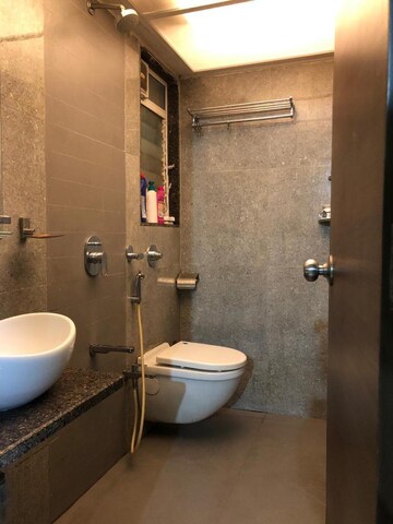 Bathroom in 3 BHK Apartment at Veena Serenity, Chembur – for Rent