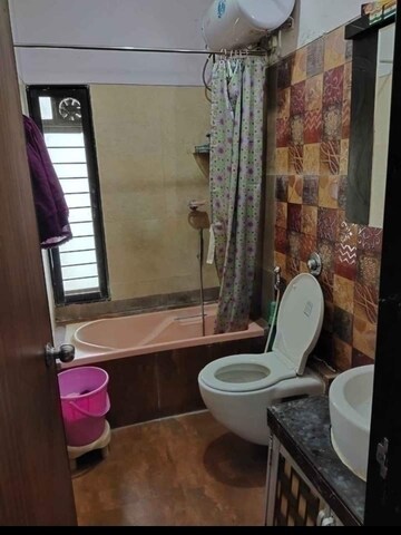 Bathroom in 1 BHK Apartment at Vihang Valley Phase1, Kasarvadavali – for Rent