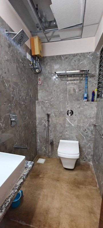 Bathroom in 1 BHK Apartment at Suvidha Regal Heights, Vasai East – for Sale