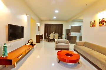 Living Room in 3 BHK Apartment at Kumar Princetown Royal, Undri – for Sale