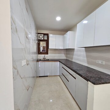 Kitchen in 3 BHK Builder Floor at Palm Residency Chhatarpur, Rajpur Khurd Extension – for Rent