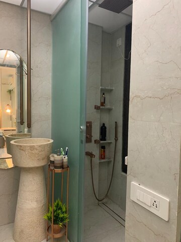 Bathroom in 3 BHK Apartment at Courtyard by Narang Realty and The Wadhwa Group, Pokhran Road No 2 – for Sale