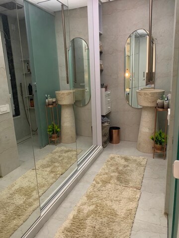 Bathroom in 3 BHK Apartment at Courtyard by Narang Realty and The Wadhwa Group, Pokhran Road No 2 – for Sale