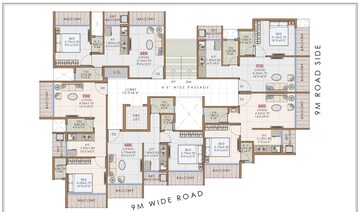 Floor Plan in 1 BHK Apartment at Karanjade – for Sale