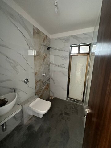Bathroom in 2 BHK Apartment at Ashar Axis, Majiwada – for Rent