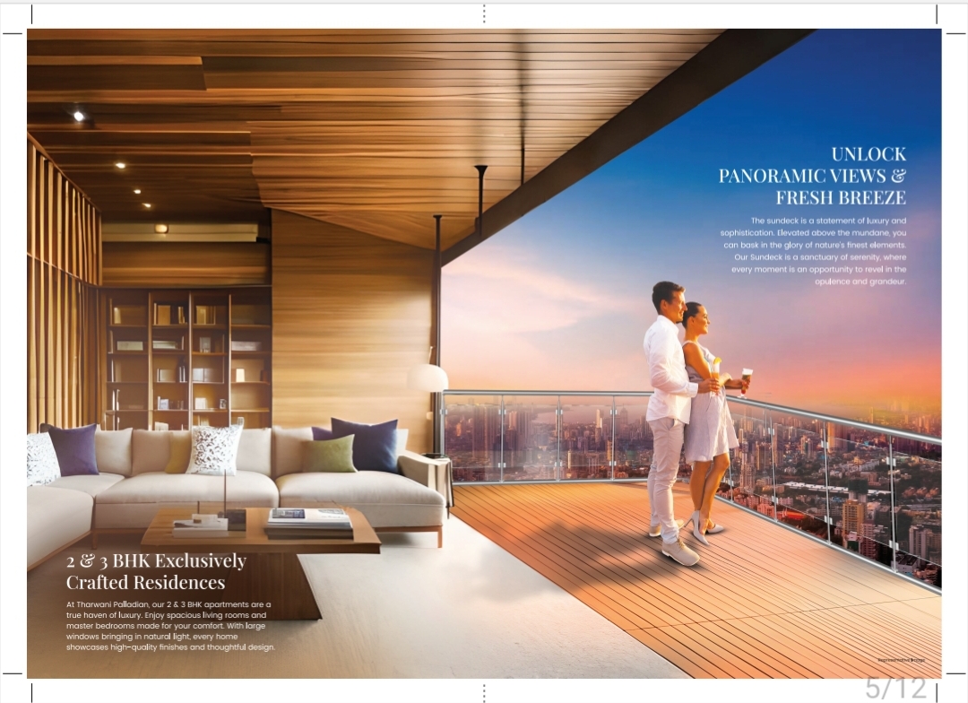 3 BHK 852 Sq.Ft. Apartment in Tharwani Palladian