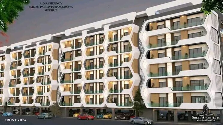 Exterior View, modipuram 3 Bedroom 1350 Sq.Ft. Apartment In Modipuram Meerut 7968382