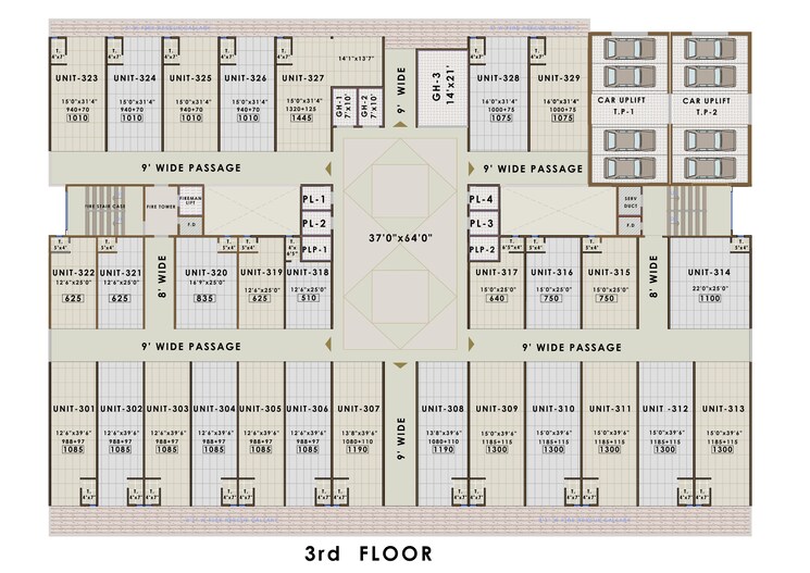 Floor Plan, amara-business-park Commercial Warehouse 1010 Sq.Ft. In Ghansoli Navi Mumbai 7968386