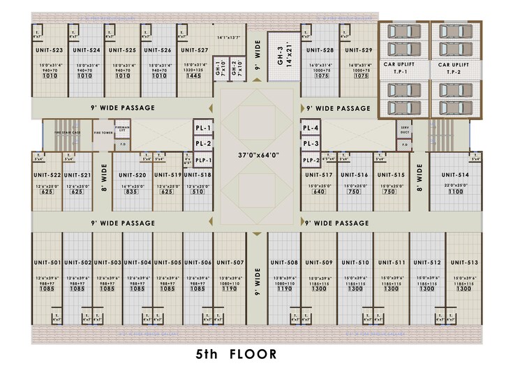 Floor Plan, amara-business-park Commercial Warehouse 1010 Sq.Ft. In Ghansoli Navi Mumbai 7968386
