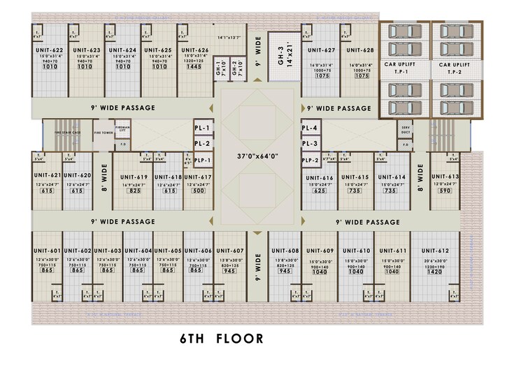 Floor Plan, amara-business-park Commercial Warehouse 1010 Sq.Ft. In Ghansoli Navi Mumbai 7968386