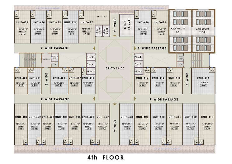 Floor Plan, amara-business-park Commercial Warehouse 1010 Sq.Ft. In Ghansoli Navi Mumbai 7968386