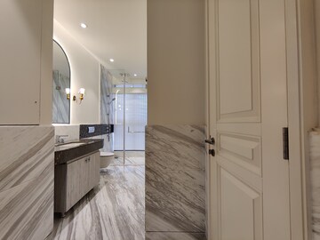 Bathroom in 1 RK Apartment at Bhartiya Leela Residences, Thanisandra Main Road – for Rent