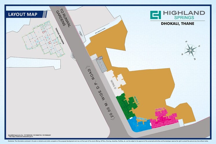 Master Plan, siddhi-highland-springs 1 Bedroom 465 Sq.Ft. Apartment In Dhokali Thane 7968631