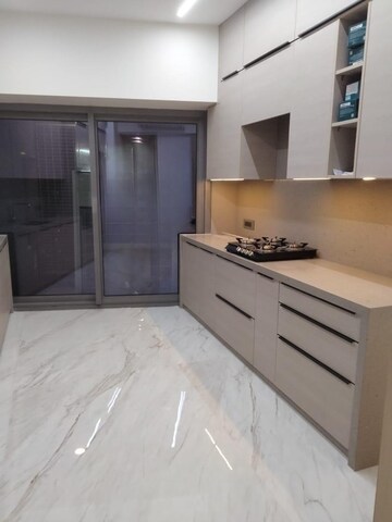Kitchen in 3 BHK Apartment at Lodha The World Towers World One Tier 2, Worli – for Rent