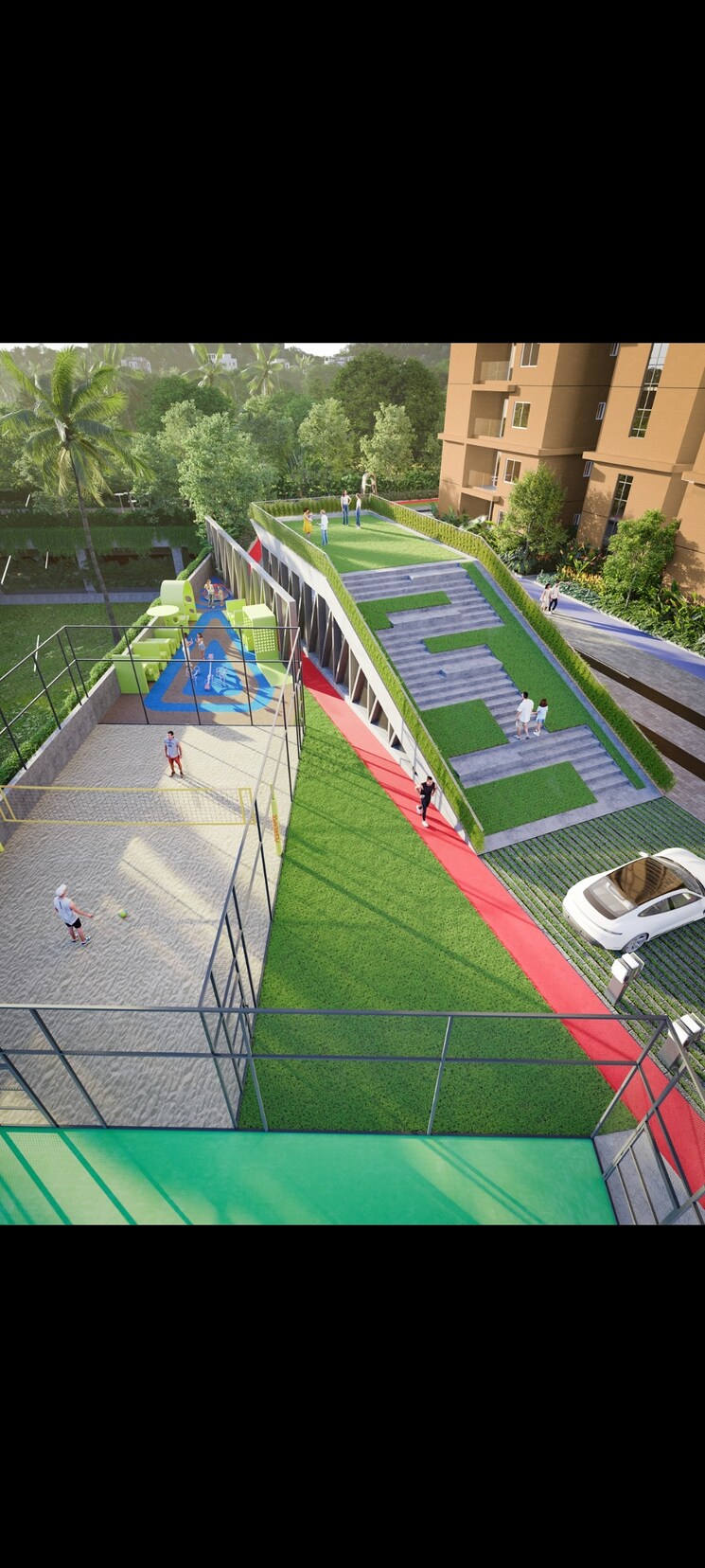 Balcony, dsr-altitudes 3 Bedroom 2277 Sq.Ft. Apartment In Osman Nagar Hyderabad 7968663