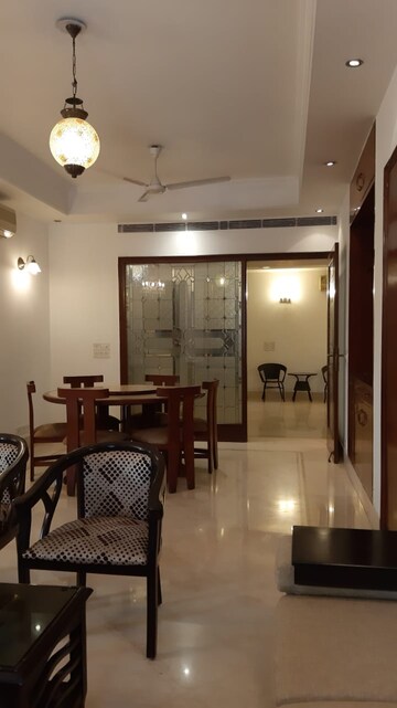 Living Room in 3 BHK Apartment at Greater Kailash I – for Rent