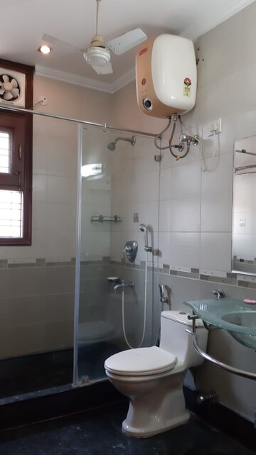 Bathroom in 3 BHK Apartment at Greater Kailash I – for Rent