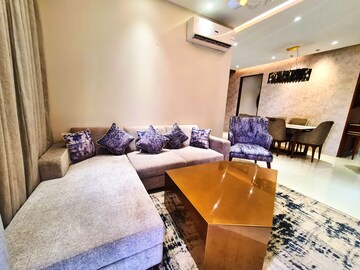 Living Room in 3 BHK Apartment at Motia Blue Ridge, Dhakoli Village – for Sale