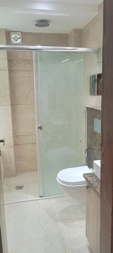 Bathroom in 3 BHK Builder Floor at Safdarjung Development Area – for Rent