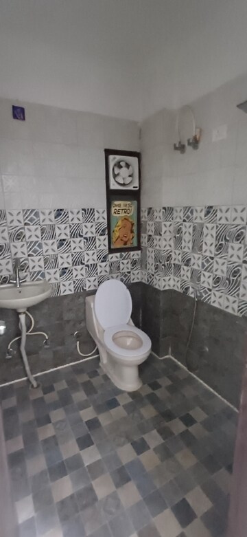 Bathroom in 3 BHK Builder Floor at Chattarpur – for Rent