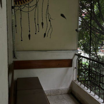 Balcony in 2 BHK Apartment at Aditya Towers Lulla Nagar, Lulla Nagar – for Rent