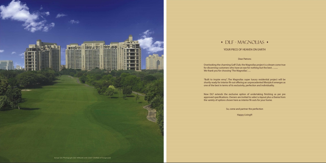 5 BHK + Servant Room 5825 Sq.Ft. Apartment in DLF The Magnolias