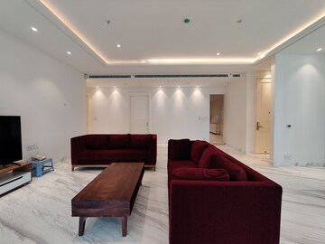 Living Room in 3 BHK Apartment at Bhartiya Leela Residences, Thanisandra Main Road – for Rent