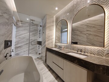Attached Bathroom in 3 BHK Apartment at Bhartiya Leela Residences, Thanisandra Main Road – for Rent