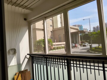 Balcony in 2.5 BHK Apartment at Prestige High Fields, Gachibowli – for Rent