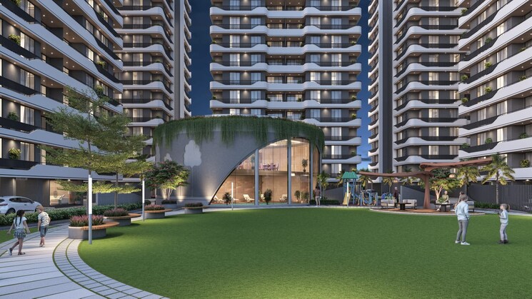 Garden, swagat-callista 2 Bedroom 1241 Sq.Ft. Apartment In Bamroli Surat 7970212