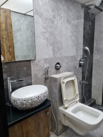 Bathroom in 2 BHK Apartment at Chamunda Heights, Ghansoli – for Sale