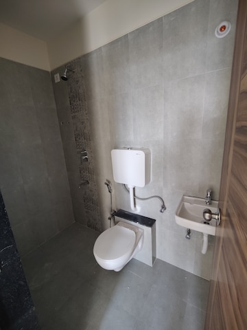 Bathroom in 1 BHK Apartment at K M Horizon Palms III, Owale – for Rent