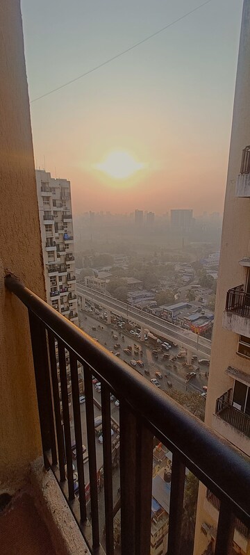 Balcony in 1 BHK Apartment at DB Orchid Ozone, Dahisar East – for Sale
