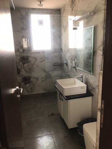 Bathroom in 3 BHK Builder Floor at Paschim Vihar – for Rent