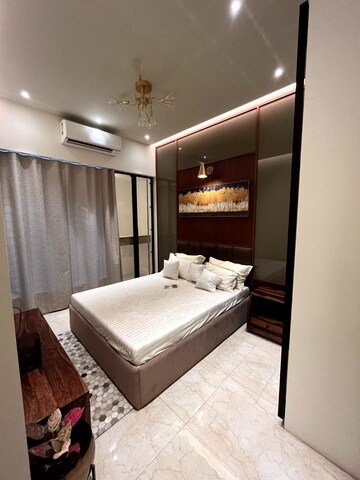 Bedroom in 2 BHK Apartment at Ayodhya Saffron Residency, Kurla – for Sale
