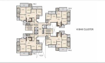 Floor Plan in 4 BHK Apartment at Irish Platinum, Sector 10 Greater Noida – for Sale