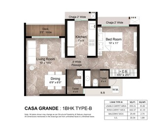 1 BHK Apartment For Resale in Metro Satyam Queens Necklace Kharghar Navi Mumbai  7971455