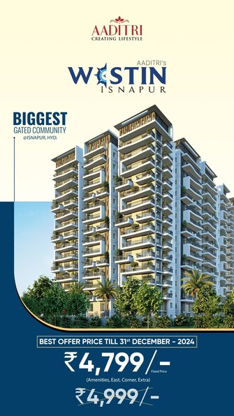 4 BHK Apartment For Resale in Aaditri Everest Ameenpur Hyderabad  7971834